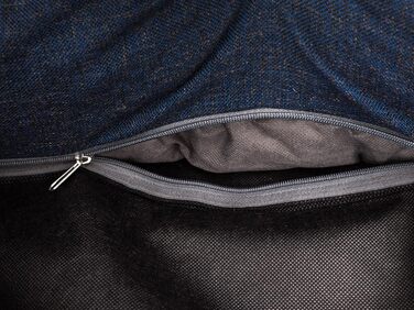 Ліжко для собак та котів, м'яке, знімний чохол, корзина, крісло-ліжко, XXL (117x79 см), Navy Blue