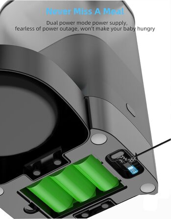 Автоматичний годівниця для котів HoneyGuaridan 2-в-1 з Wi-Fi, для сухого та вологого корму, з охолодженням та сухим мішечком, чорний