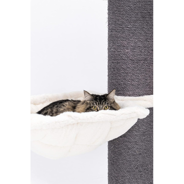 Дряпак для великих котів Petrebels Maine Coon 117 см, преміум-якість, стовпи 20 см, білий