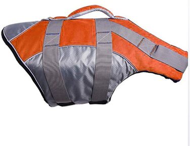 Жилет рятувальний для собак PJDDP, помаранчевий, L. Жилет для плавання з високою плавучістю та рятувальним ручним захопленням. Ідеально для тренувань у воді.