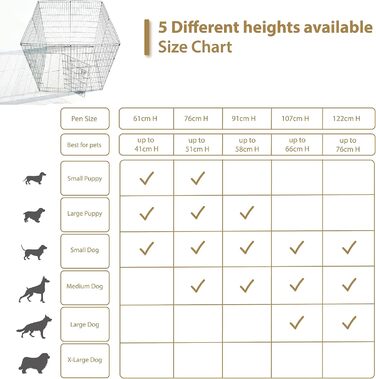 Манеж для цуценят і кроликів Ellie-Bo Easy-Up, 8 секцій, 91 см