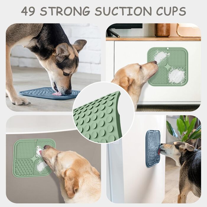 Килимок для собак з присосками, 2 шт. - повільне годування, зменшення тривоги та нудьги, для тренувань