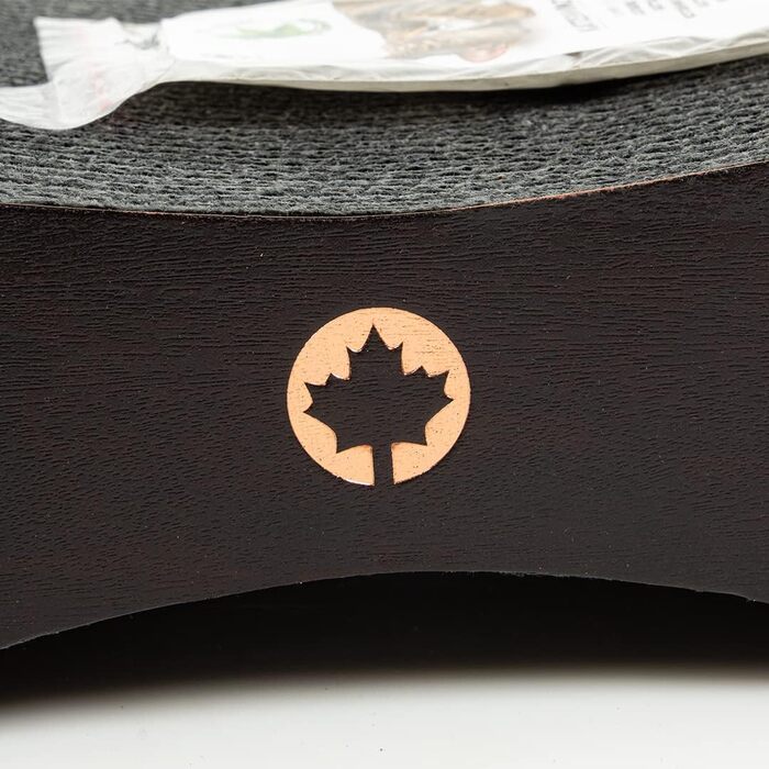 Котячий будиночок Kratzbrett Satellite SMALL Black Edition: когтеточка з картонної поверхні та котячої м'яти, 37x10x23 см