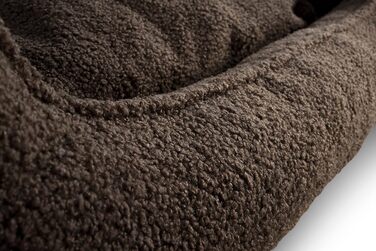 Ліжко для собак Gutekissen® Bear, середнього розміру, з подушкою, миється, вибір кольору та розміру (L - 90x75, темно-сірий)