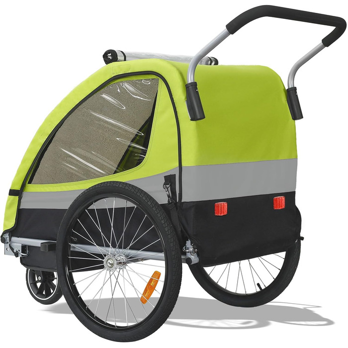 Дитячий причіп Tiggo 2-в-1 для велосипеда, Jogger, 50402 (Зелений)