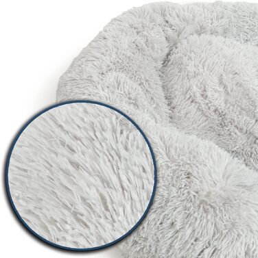 Wallace & Jones | Крісло-лежанка для собак Sarnia - L, сірий | Лежанка для собак, м'яке ліжко | 100 x 100 x 25 см