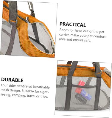 Дихаюча переноска для собак TOYANDONA - легка, велика, складана, для маленьких собак та котів, для подорожей та прогулянок