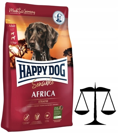Корм для собак Happy Dog Sensible Africa зі страусом, 100% беззерновий, 12,5 кг