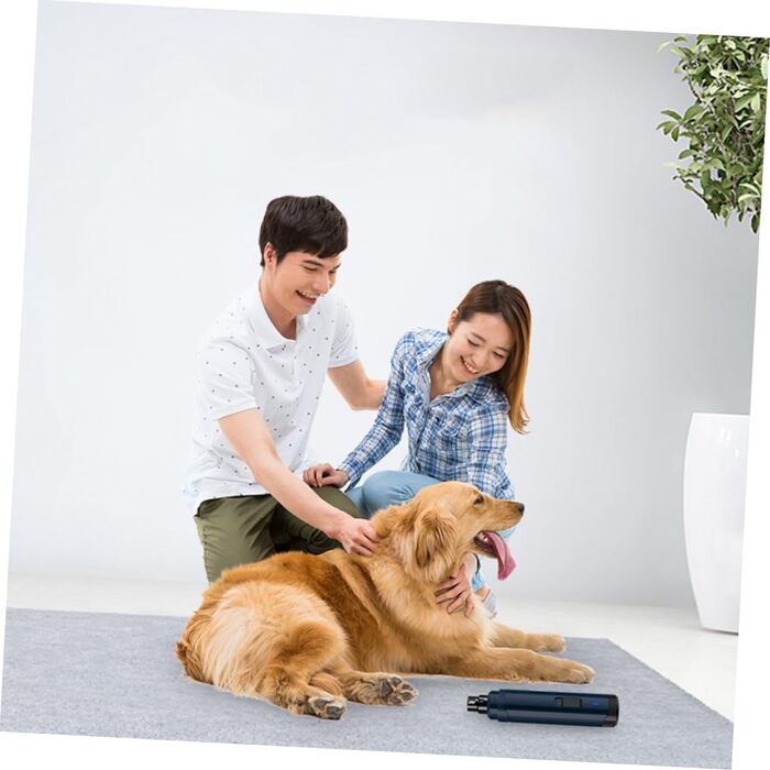 Автоматичний електричний шліфувальник для кігтів домашніх тварин Angoily для собак та котів. USB-полірувач, тихий та безпечний, для безстресового підстригання кігтів. Підходить для маленьких та середніх тварин