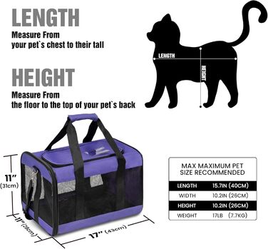 Транспортна переноска для собак та котів HITSLAM, складана, для подорожей, зелена (M)