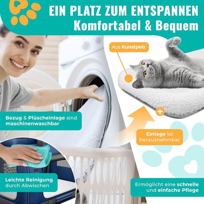 Транспортна переноска для собак та котів XXL Navyblue | Переноска для тварин 92x64x64cm з мискою та плечовим ременем