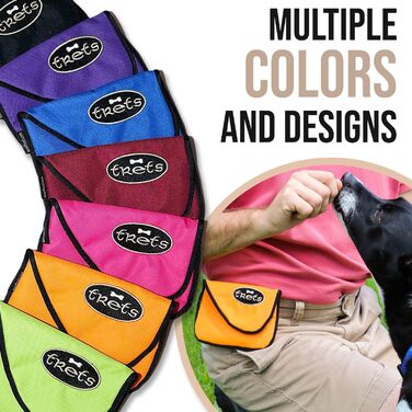 Сумка для ласощів WoofHoof для собак та котів, магнітна, з кліпсою для ременя, чорно-синя, професійна якість