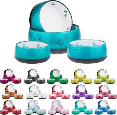 Миска для собак EHASO з лапками - годівниця та миска для води для собак маленьких та великих порід, однотонна