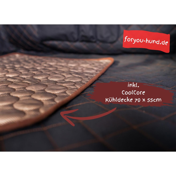 Захист для багажника з захистом краю вантажного отвору foryou® + килимок для собак - універсальний захист багажника для собак, водовідштовхувальний, стійкий до подряпин, преміум якість, Made in Germany