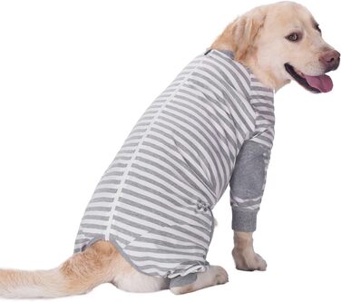 Піжама для собак BT Bear, плюшевий комбінезон для собак середнього та великого розміру, зручна, м'яка, дихаюча, на блискавці