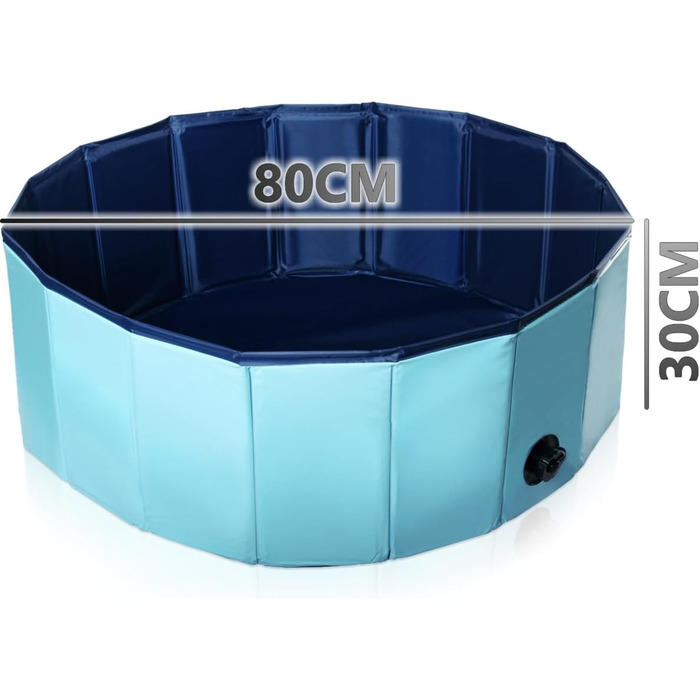 Басейн для собак Ø 80 см: ідеальний для ігор та відпочинку
