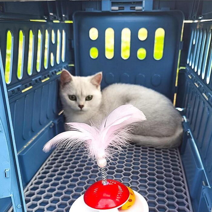 Трагеція для котів: складана переноска для котів та цуценят, для подорожей, авто, літака та прогулянок