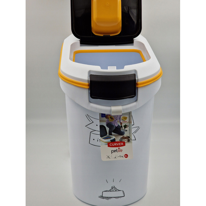 Контейнер для зберігання продуктів Curver, 35 л, білий