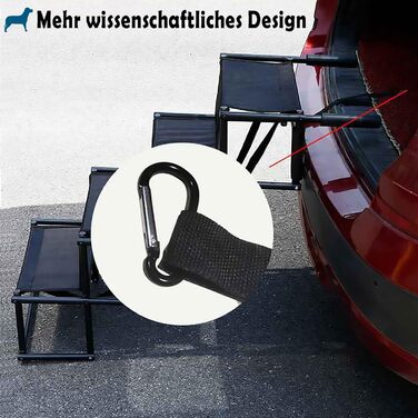 Рампа для собак, складана, до 60 кг, захист суглобів, для великих та маленьких собак, легко складна, для дому