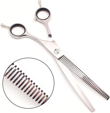 Ножиці для грумінгу собак та котів 7.0 дюймів, ножиці для вирівнювання шерсті, ергономічна ручка (275-Thinning)
