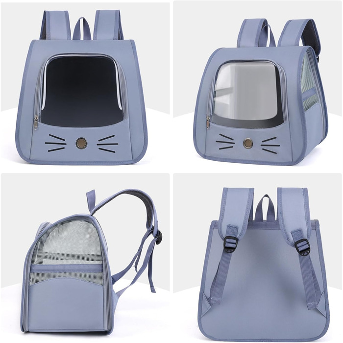 Рюкзак для собак і котів, дихаючий, для подорожей та прогулянок (до 10 кг)