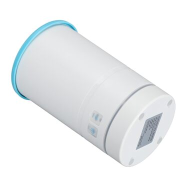 Автоматичний мийка лап для собак з м'якою щетиною, електрична, USB, перезаряджувана, портативна, білий/блакитний (S)