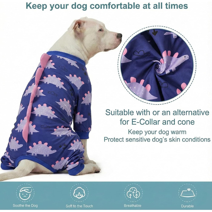 Комбінезон для собак великих порід LovinPet: дихаючий, з UV-захистом, антибактеріальний, для відновлення після операцій, зелено-оранжевий, XXX-Large