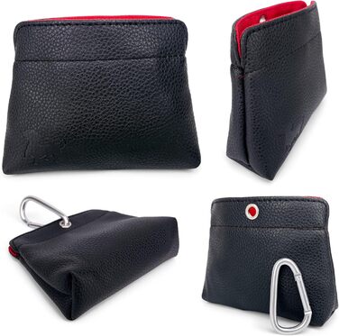 Лекарняна сумка для собак - чорна з червоною внутрішньою стороною, для тренувань