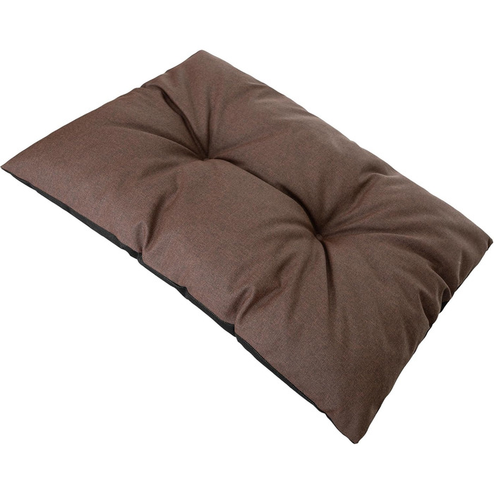 Ліжко для собак - м'яке ліжко-корзина для собак, котів, маленьких, середніх та великих собак - подушка для собак, собаче ліжко, лежанка для собак, місце для сну - 63x48 см - (XXL - 107x80 см, Колір: Коричневий з лапами)