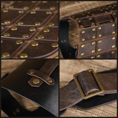 Костюм для собак у середньовічному стилі EpicCos, без повідка, жилет з декоративної шкіри, 3 розміри, одяг для косплею, розмір XL