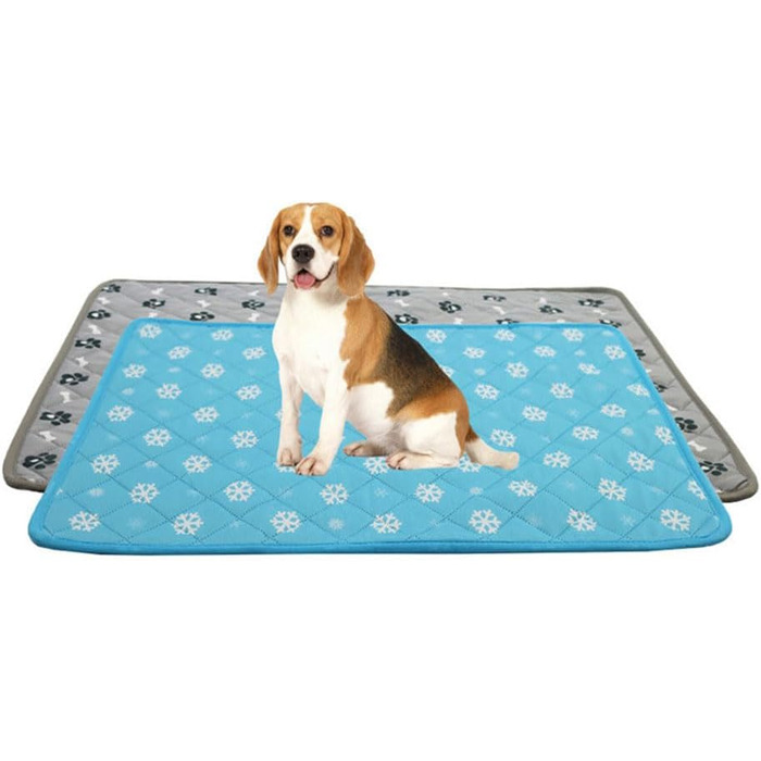 MISSMAO Клімат-матрац для собак, охолоджуючий килимок для тварин, неслизький, сірий, XXL (150x90 см)