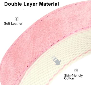 Персоналізоване собаче ошийник з металевою застібкою, двостороннє оксамитове ошийник з іменем та номером телефону, регульовані розміри для малих, середніх та великих собак (м'яке шкіряне ошийник)