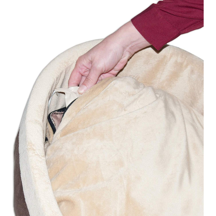 K&H PET PRODUCTS Thermo-Kitty Bett Deluxe – електричне лежанка для котів, для дому, з підігрівом, світло-коричнева з леопардовим візерунком, 50,8 см