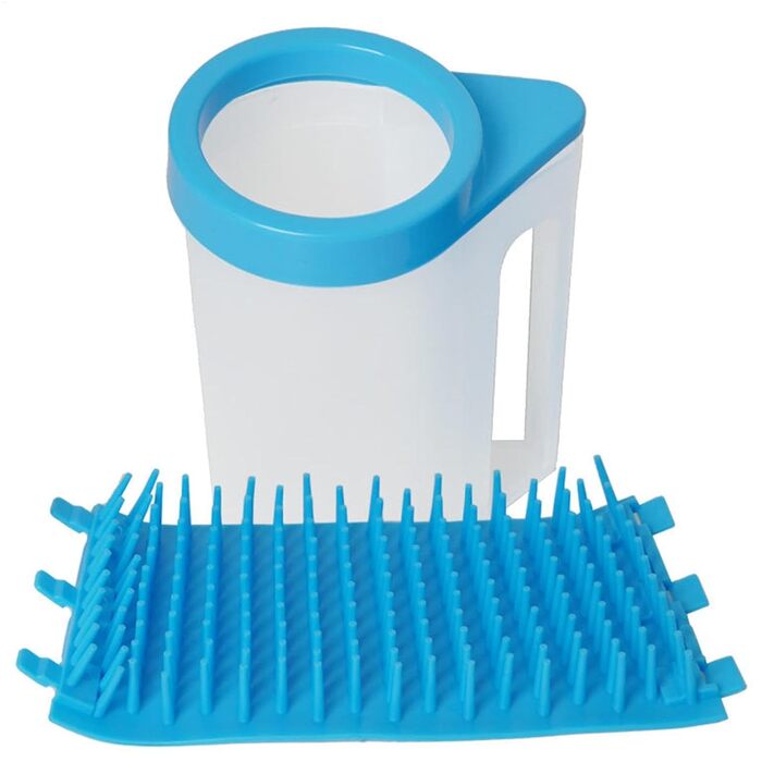 Очищувач для лап собак Lavazampe: силіконовий набір для миття лап з відрі, портативний, знімний, для собак