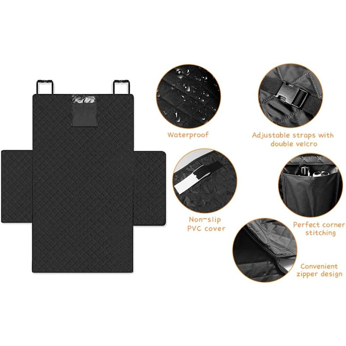 Чохол на сидіння для тварин Cargo-Liner XL Luxus: універсальний, нековзний, водонепроникний, 208x132 см