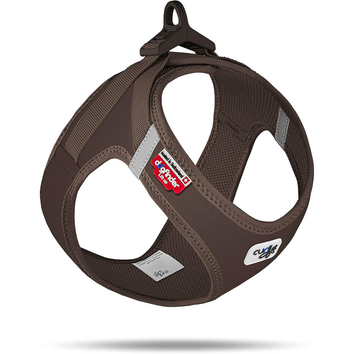Шлейка для собак Curli Clasp Softshell, коричнева, розмір S