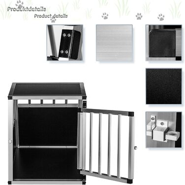 Кія для собак з похилою передньою та задньою стінкою 75° - вибір розміру, M, 54×69×60 см