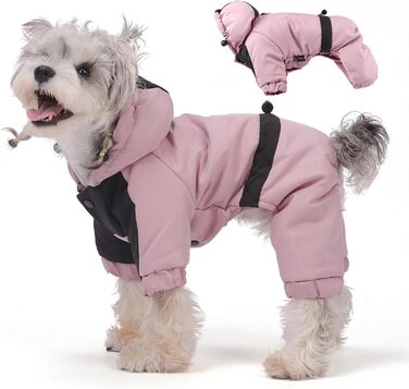 Зимовий теплий пуховик для собак, для активного відпочинку, прогулянок, холодної погоди, білі, розмір M