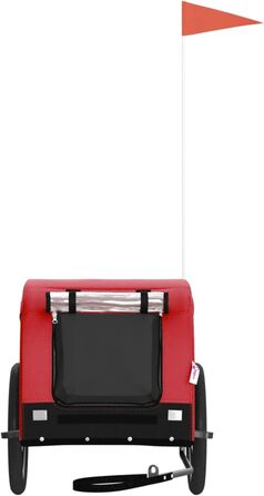 Причіп для велосипеда ARKEM для собак, червоно-чорний, з оксфордської тканини та металу