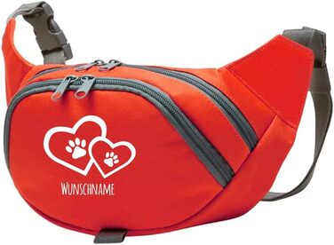 Персоналізована сумка для ласощів для собак з іменами та дизайном | Сумка для дресирування собак | Зелено-блакитний колір