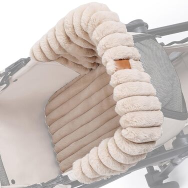 М'який килимок для візка для собак та дітей, захист від бруду, підходить для прогулянок з домашніми тваринами, бежевий