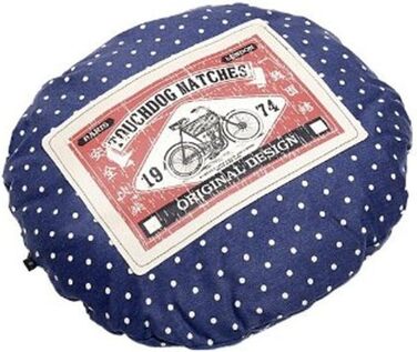 Крісло-лежанка для собак TOUCHDOG овальної форми, рожево-блакитне, 55x49x23 см