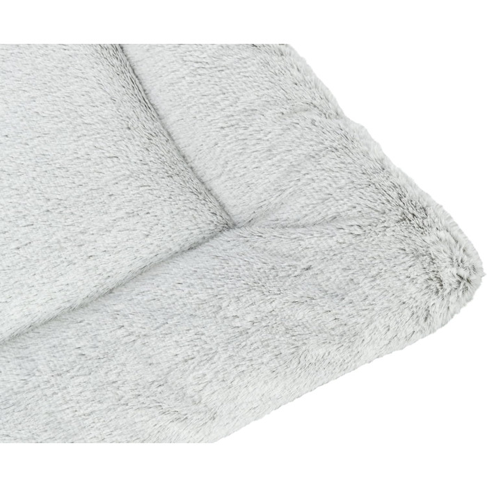 Килимок для коня Trixie Farello з плюшу, тканина, 60 x 50 см, білий-сірий та сірий