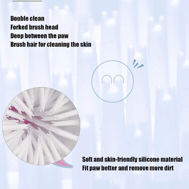 Автоматичний очищувач лап для собак та котів Qcwwy, рожевий