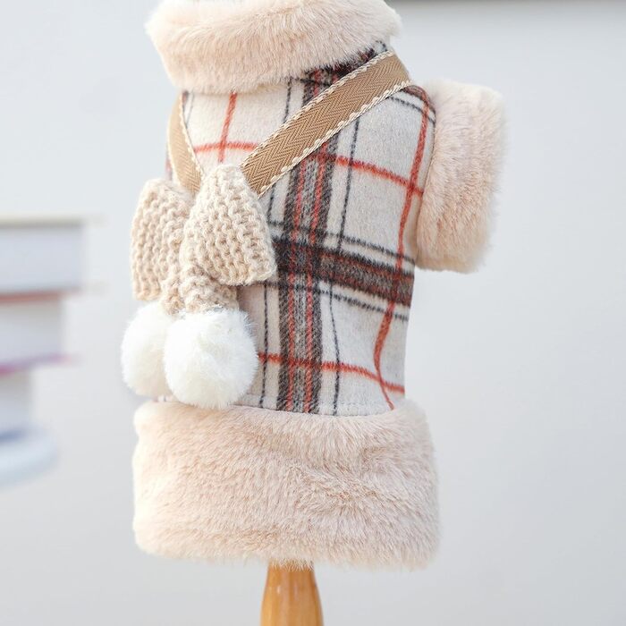 Тепла куртка для собак з флісовою підкладкою - зимовий теплий одяг для цуценят та домашніх тварин. Захист від вітру та холоду.