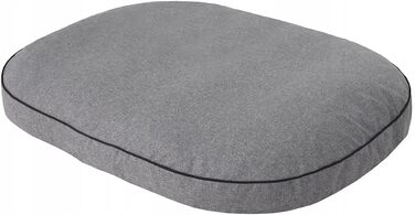 Матрац для собак овальної форми, Økoleinen - для маленьких, середніх та великих собак. Міцний, водонепроникний, з м'якою піною, для тварин, Outdoor & прання - 87x68x15cm (XXL - 130x100x15cm, Темно-сірий)