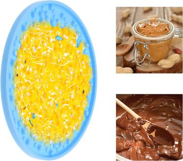 Матрас для повільного виливання корму для собак Kare & Kind та щітка для миття тварин - для заспокоєння під час миття, грумінгу та тренувань