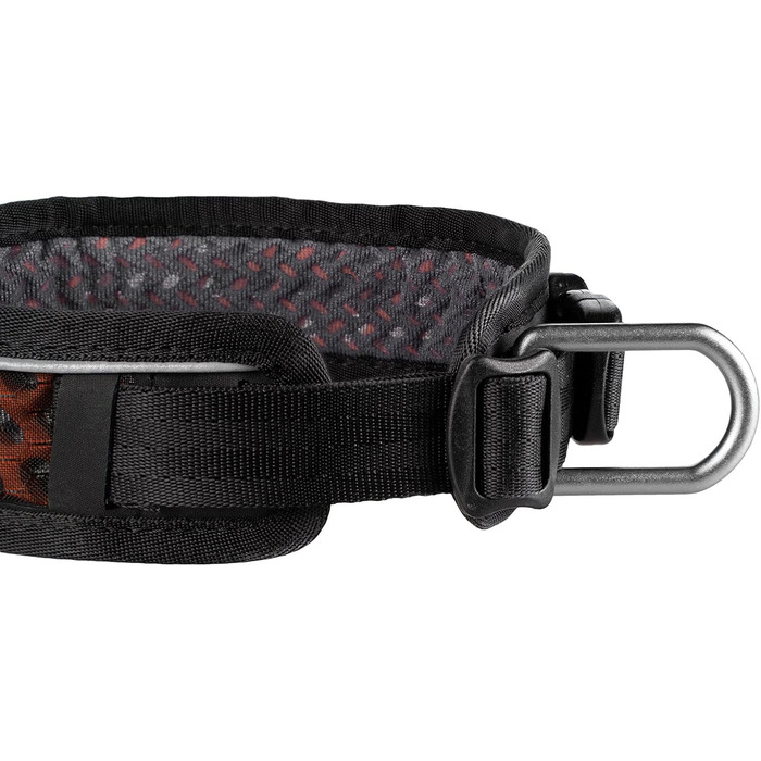 Регульований нашийник Non-stop dogwear Rock Collar для великих собак, чорний/помаранчевий, нейлон або шкіра