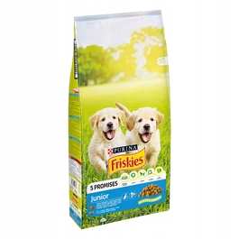 Корм для цуценят Friskies Junior з куркою, молоком та овочами, 15 кг
