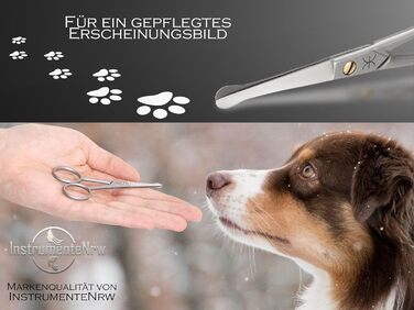 Ножиці для грумінгу собак та котів - професійні, з мікрозубом, з нержавіючої сталі, 10,5 см